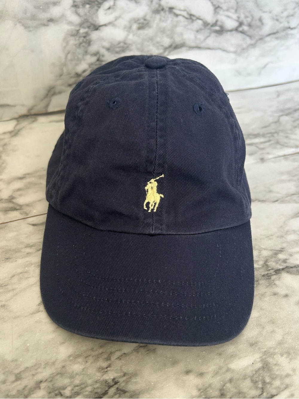 Polo Ralph Lauren 12-24 months toddler hat Navy blue with embroidered polo horse